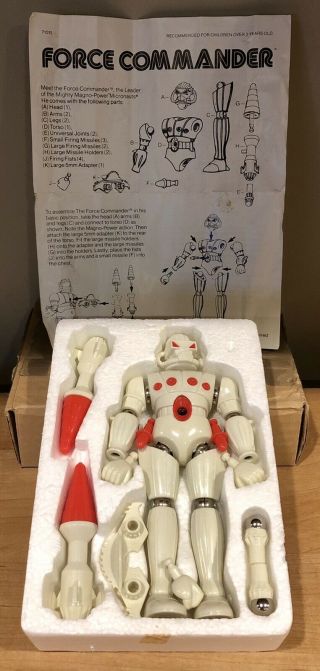 1977 Vintage Mego Micronauts Force Commander Figure With Instructions