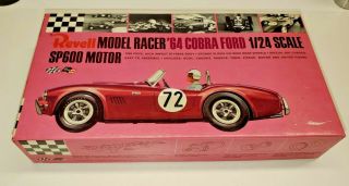 60s Revell Ac Cobra 1/24 Slot Car,  In The Box,  Nos,