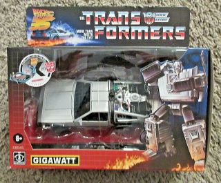 Transformers Gigawatt Back To The Future 35th Anniversary Rare Delorean