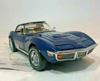 Franklin 1972 Corvette Convertible Lt - 1 Limited Edition - Boxes Papers
