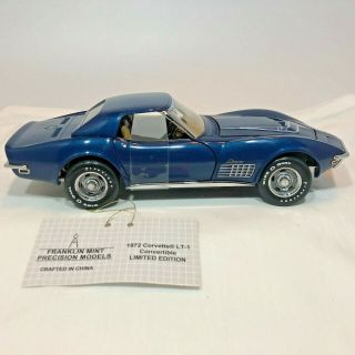 Franklin 1972 Corvette Convertible LT - 1 Limited Edition - Boxes Papers 6