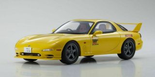 Kyosho 1/18scale Initial D Mazda Rx - 7 Fd3s Yellow