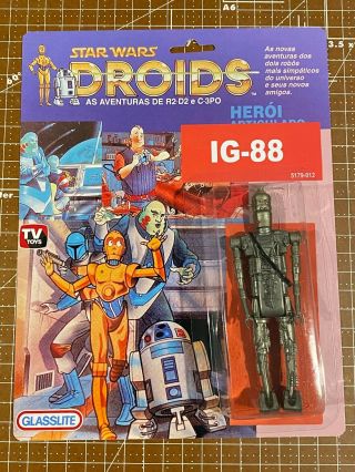 1985 Glasslite Star Wars Droids Ig - 88 Action Figure