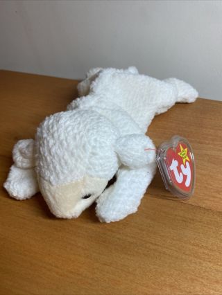1996 Ty Beanie Babies Retired - Fleece The Sheep - Lamb Plush - With Tags Pristine