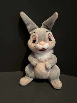Ty Beanie Babies Thumper Bunny Rabbit Plush 2015 Stitched Eyes Gray 6”