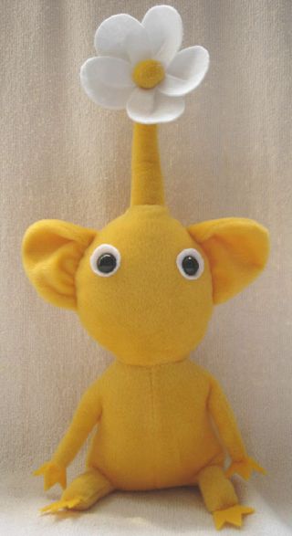 12 " Handmade Pikmin 2 Plush Doll Yellow Flower Toy X 