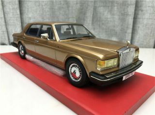 1/18 1985 Rolls Royce Silver Spirit/ Silver Spur N Bbr Or Mr Gold Color