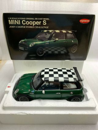 Kyosho Mini Cooper S Jcw Challenge No.  08557g 1:18