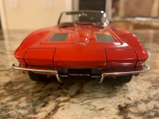1/18 Chevrolet Corvette 1963 Sting Ray Convertible - Riverside Red By Autoart