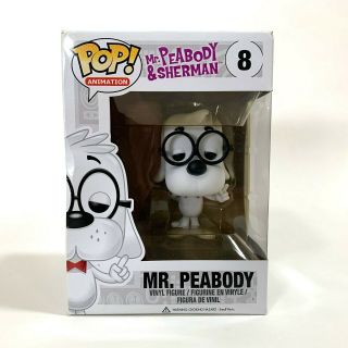 Funko Pop Vinyl Mr Peabody 8 Mr Peabody & Sherman Show - Vaulted - Aus Seller