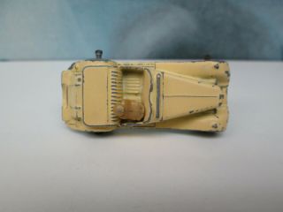 Matchbox/ Lesney 19a MG Midget TD Cream - Without Spare Wheel - Pre - Production 5