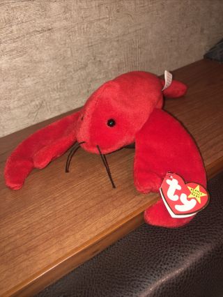 Very Rare Pinchers Ty Beanie Baby With Pvc Pellets