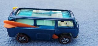 1969 Hot Wheels Redline (blue) Vw Beach Bomb With Pin And Blister Pack (hk)