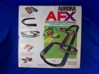Early 1971 Aurora A/fx " Twin Banks " Model Motoring Set Complete - Correct 1667