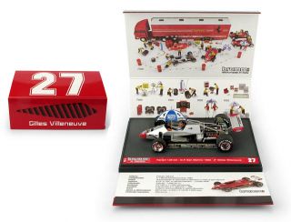 Brumm P012 Ferrari 126c2 2nd San Marino Gp 1982 - Gilles Villeneuve 1/43 Scale