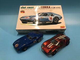 2 X Tokyo Plamo,  A.  C.  Cobra Daytona,  Ford Gt,  1/24 Slot Cars