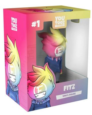 ⭐fitz Youtooz Vinyl Figure⭐ Rare In Plastic Protector (no Outer Sleeve)