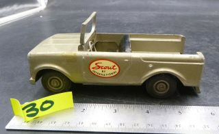 30 Vintage Tru Scale International Harvester Scout Metal Toy Truck Greenish