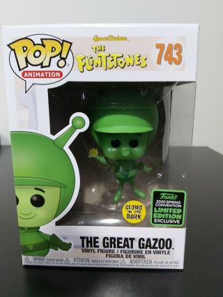 Animation Funko Pop - The Great Gazoo - The Flintstones - Eccc Exclusive - No.  743