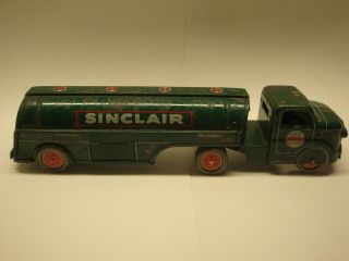 Vintage Marx Sinclair Power X Gasoline Gas Station Delivery Toy Metal Truck Sign