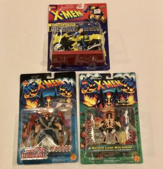 1995 - 6 Marvel X - Men Wolverine Motorcycle,  Savage Land,  Battle Brigade Patch