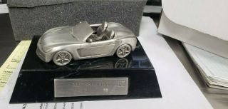 Saturn Sky Pewter And Marble Base Model Diecast Car Rare 72/250 W/ Box