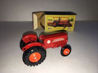 Lesney Matchbox King Size K - 4 International Tractor & Box 3