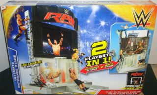 Wwe Mattel Wrestling Figure Ultimate Entrance Stage & Backstage Playset Boxed