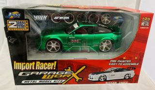 Jada Toys Import Racer Garage Worx Rare Green Nissan 240sx