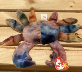 Ty Beanie Baby “claude The Crab” Rare Retired Vintage 1996