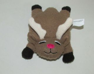 Crown Crafts Pillow Buddies Babies Plush Reindeer Rudie Bean Bag Mini 6 "