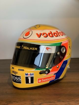 Lewis Hamilton 2011 Mclaren 1:2 Mini Helmet 1/2 Scale F1 World Champion No Box
