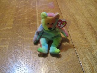 1993 Ty Beanie Baby - Garcia Great Colors,  Pvc,  No Red Star On Tt.  Tags 4051