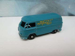 Matchbox/ Lesney 34a Volkswagen Microvan Blue - Black Plastic Wheels
