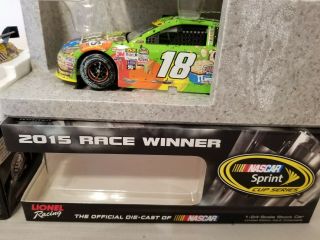 Kyle Busch 2015 Homestead Race Win 1/24 Autographed With