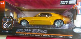 Rare,  Caramel,  1970 Mustang Cj428 " R " Code Scj,  1/18 Highway 61 Collectibles