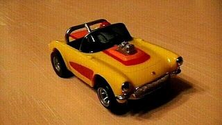 Afx/aurora Corvette Conv.  Slot Car - Near Flawless Example Show It And Race It