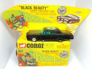 Vintage Corgi 268 The Green Hornet Black Beauty Nr Boxed,  Inner Display