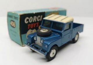 Corgi Toys 406 Land Rover 109 W.  B.  (blue) - Mb