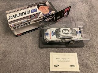 2020 Chase Briscoe 98 Ford Performance Signed Autographed Auto 1/24 Diecast