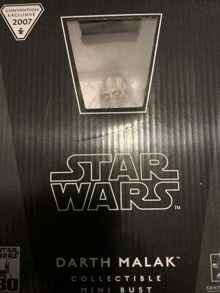 Star Wars Gentle Giant Convention Exclusive Mini Bust Darth Malak
