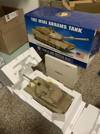 1/24 Franklin General Dynamics M1A1 Desert Storm Tank US Army B11B643 LOOK 3