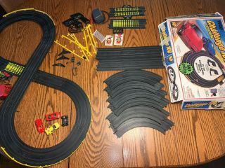 Vintage Tyco Challenge 100 Two Tracks Electric Slot Car Track