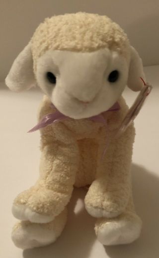 Ty Beanie Baby Fleecie The Lamb Mwmts Plush Stuffed Animal Toy Retired
