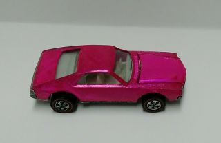 1969 Hot Wheels Redline Hot Pink Custom Amx Us