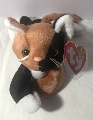 Ty Beanie Babies Chip The Cat Born January 26 1996 Mwmt 636
