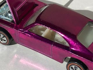 Vintage 1968 Hot Wheels " Custom Dodge Charger " Redline Car Usa Mattel Inc Beauty