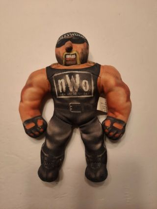 Body Bashers Hollywood Hulk Hogan 8 " Wrestling Toy Biz Wcw / Nwo 1998