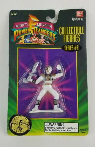 Mighty Morphin Power Ranger Collectible Figure Series 2 White Ranger 1994