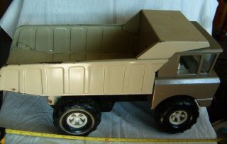 Old Tin Toy 20 " Large Car Dump Truck Ussr Russia - Uragan Metal